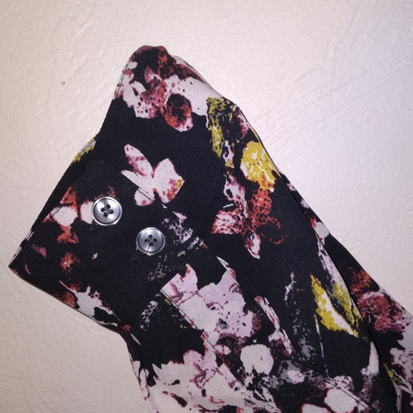 Sejour Floral Button-up Plus Size 20w - Picture 4 of 5